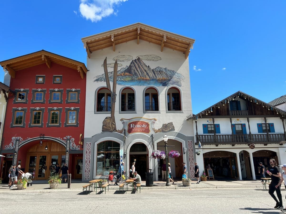 Alpine style architecture in Leavenworth, WA