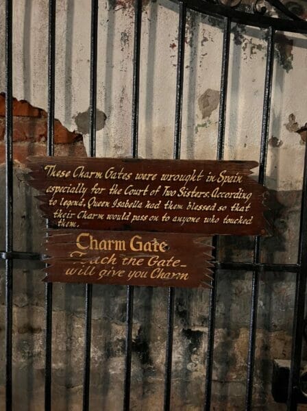 charm gates at court of two sisters in new orleans