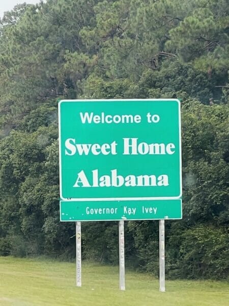 Sweet Home Alabama sign
