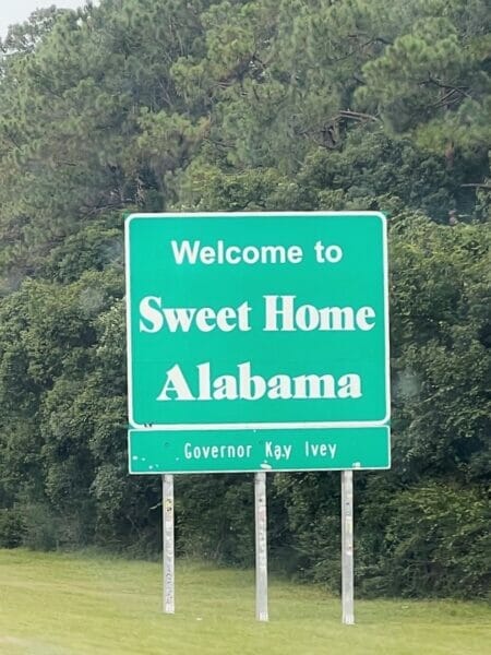 Sweet Home Alabama sign