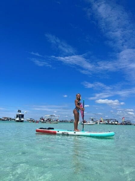 paddleboard at Crab Island Destin Florida