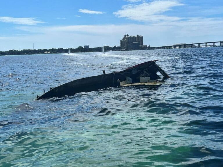 Shipwreck near Crab Island