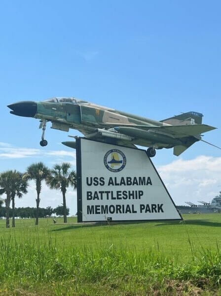 USS Alabama sign
