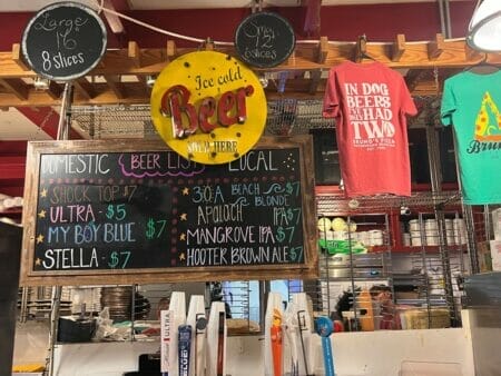 Pizza at Brunos in 30A