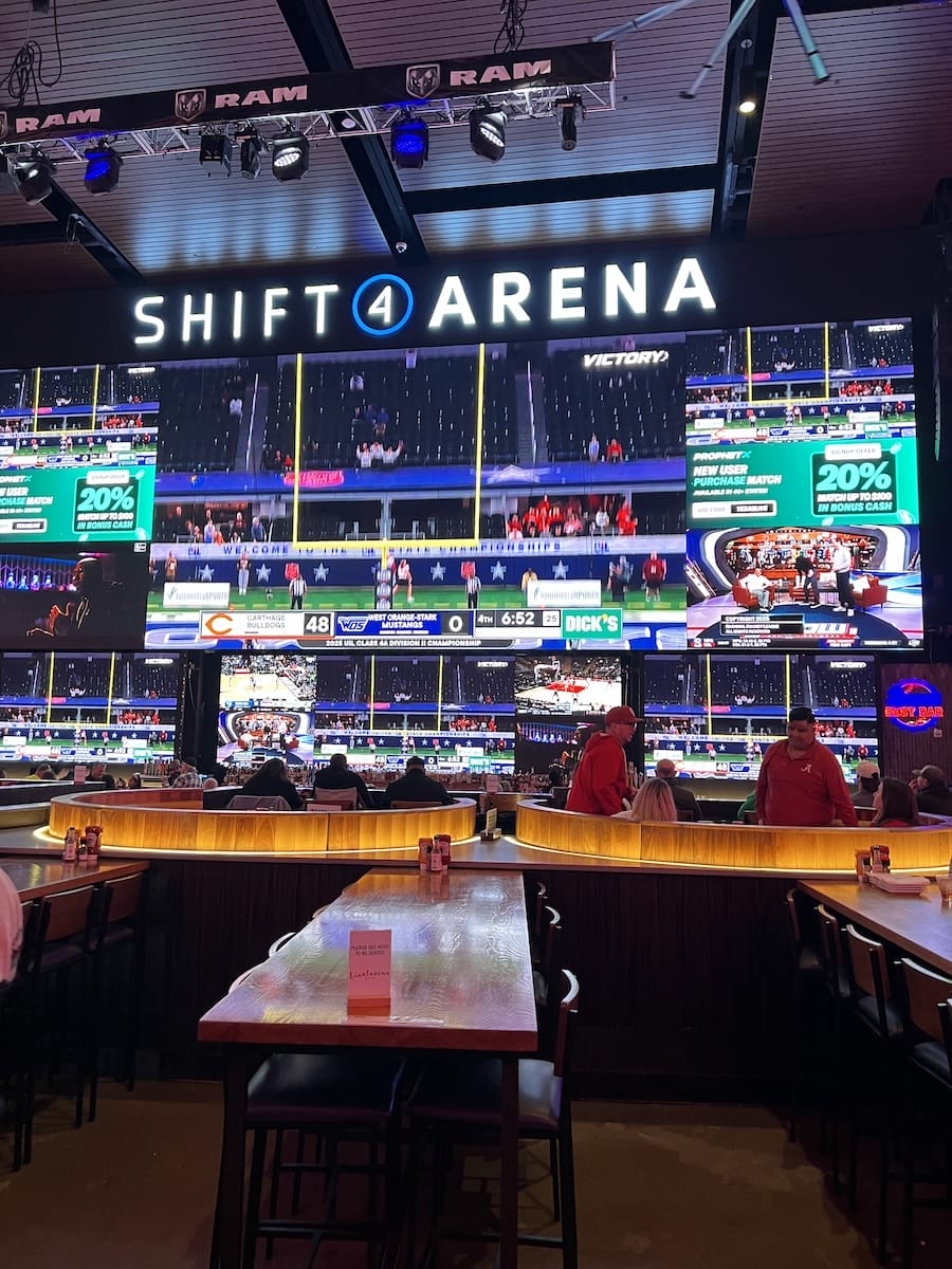 Texas Live bar in Arlington