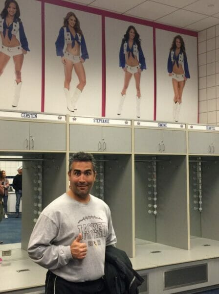 Dallas Cowboys cheerleader dressing room