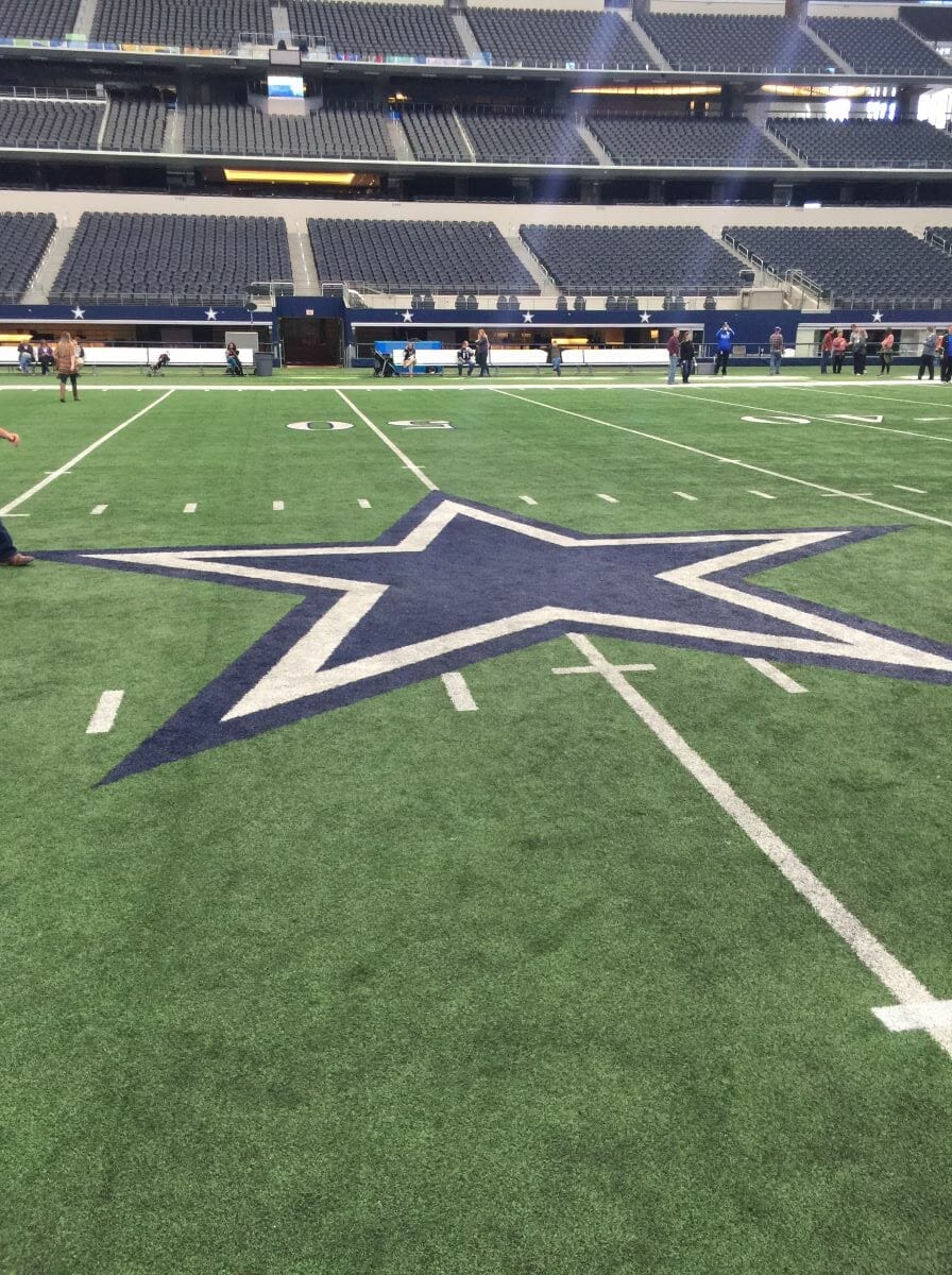 walk on the AT&T Stadium turf