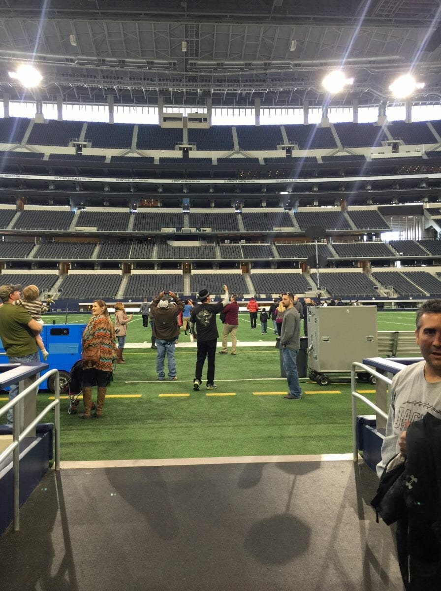 field access at AT&T Stadium