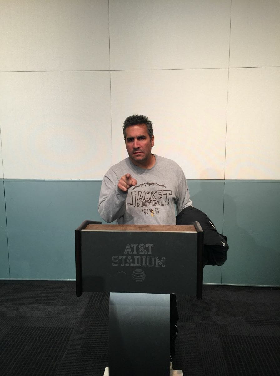 AT&T Stadium press podium