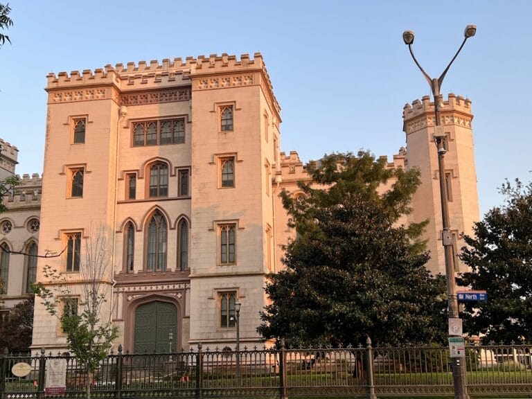 Old State Capitol building in downtown Baton Rouge