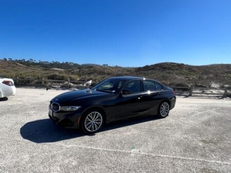 BMW rental car in Carmel