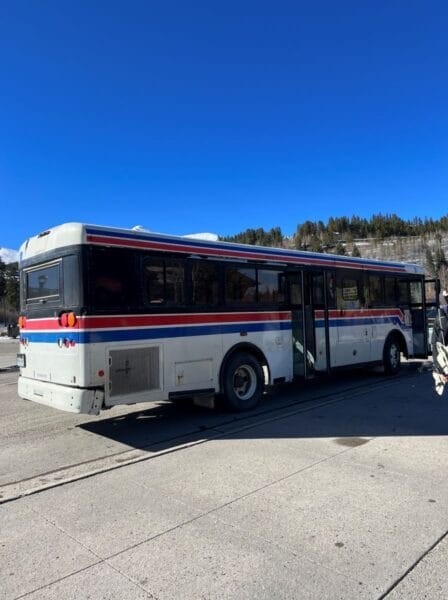 Summit Stage free bus in Breckenridge, Colorado