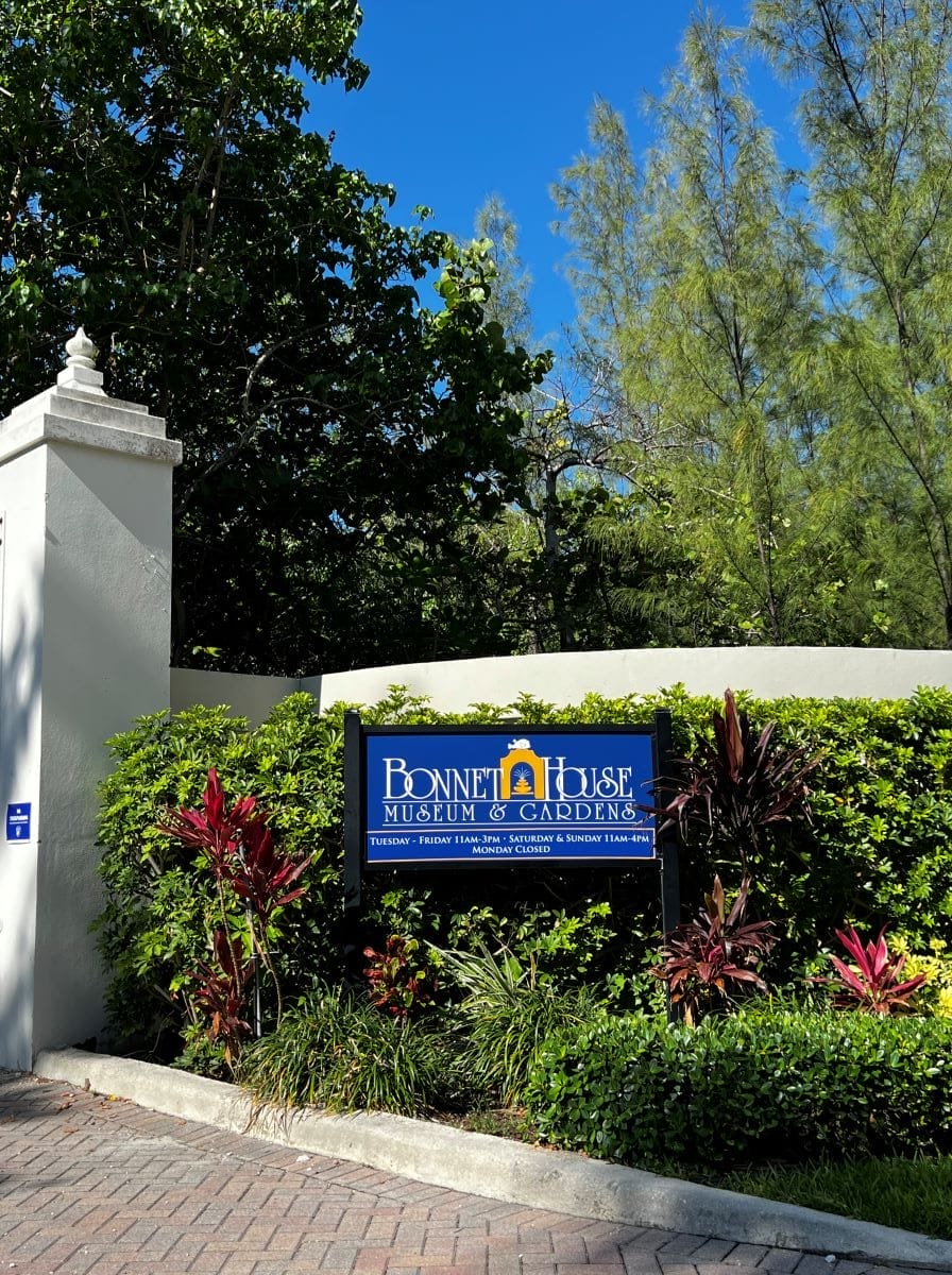 Bonnet House entrance
