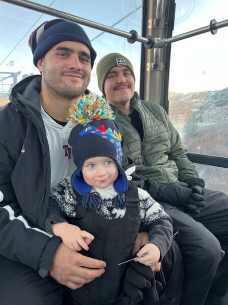 Boys on the Gondola in Breckenridge