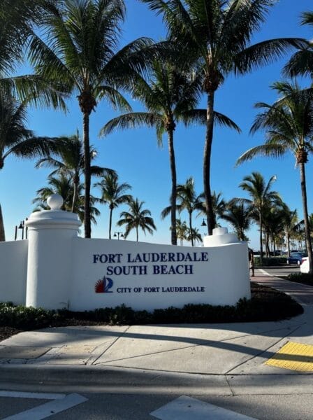 Fort Lauderdale Beach sign