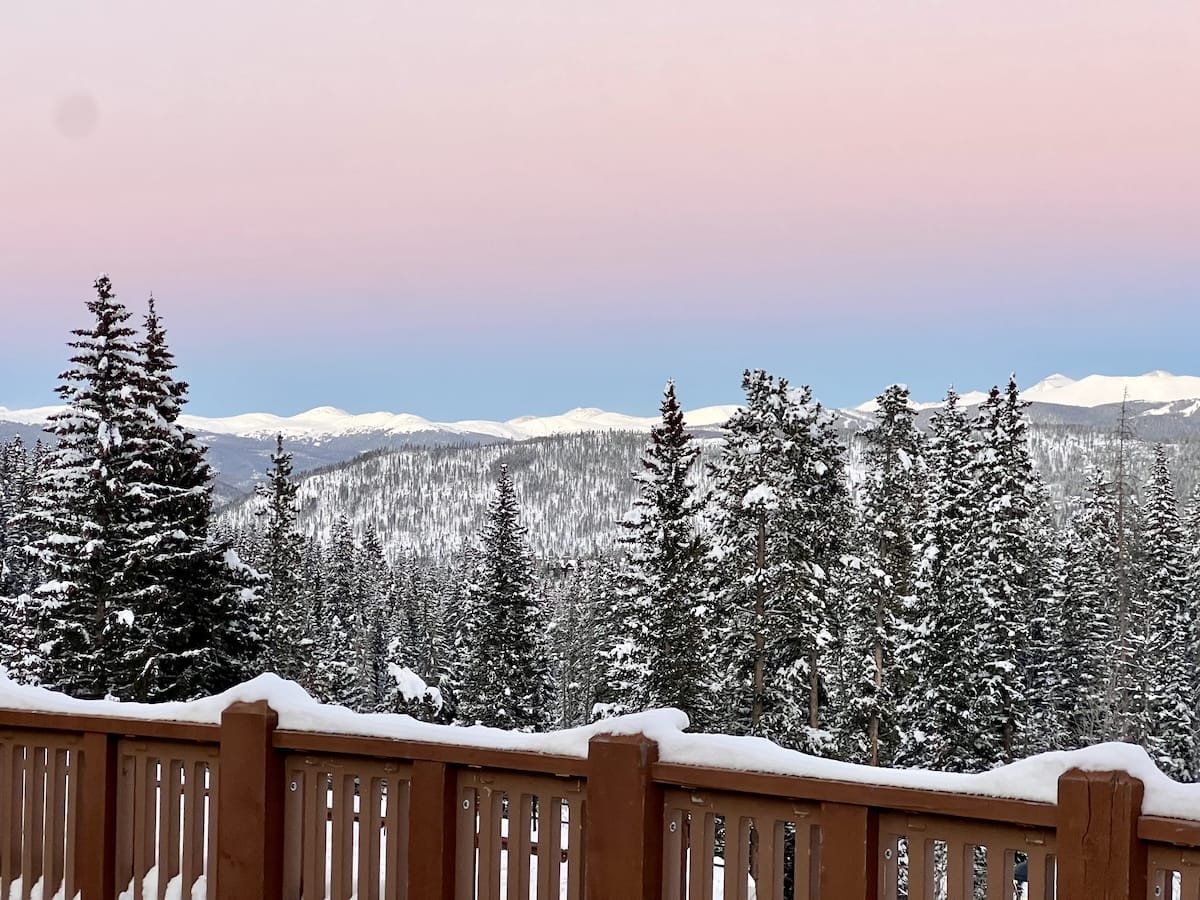 a Colorado mountain sunset