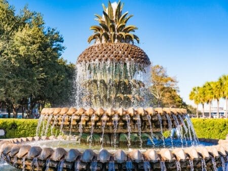 Charleston pineapple fountain