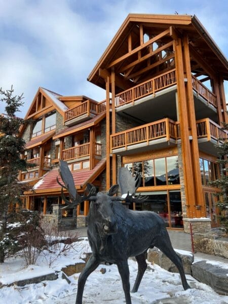 Moose Hotel & Suites exterior on Banff Ave