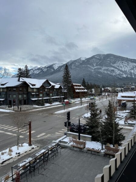 View from Banff Aspen Lodge room