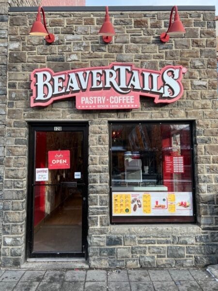 Beaverstails pastry shop in Banff Canada