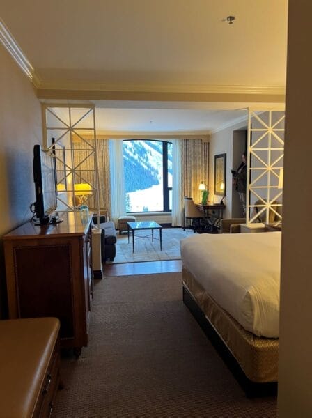 Fairmont junior suite in Lake Louise