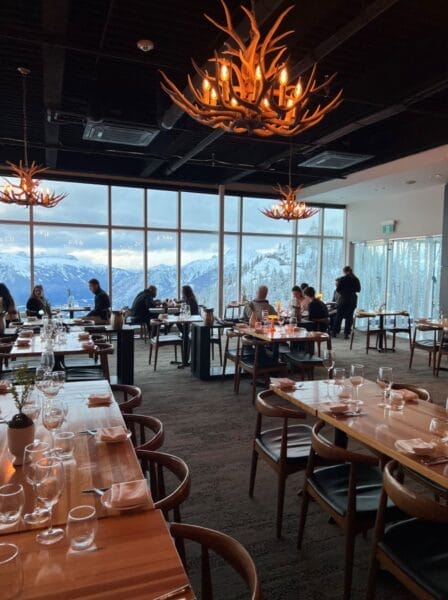 Sky Bistro restaurant at the top of Summit Mountain