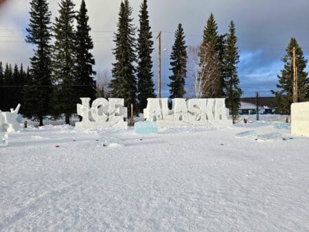 ice park in Fairbanks, AK