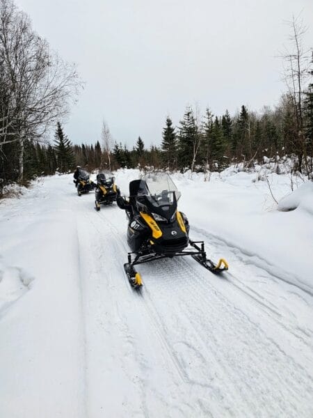Snowmobiling is one of the best winter activities in Fairbanks, Alaska