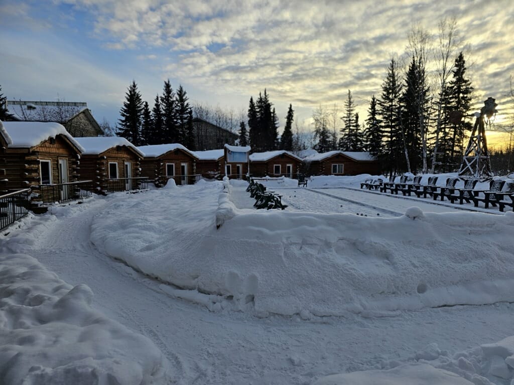 Aurora cabins at Pike's Waterfront Lodge