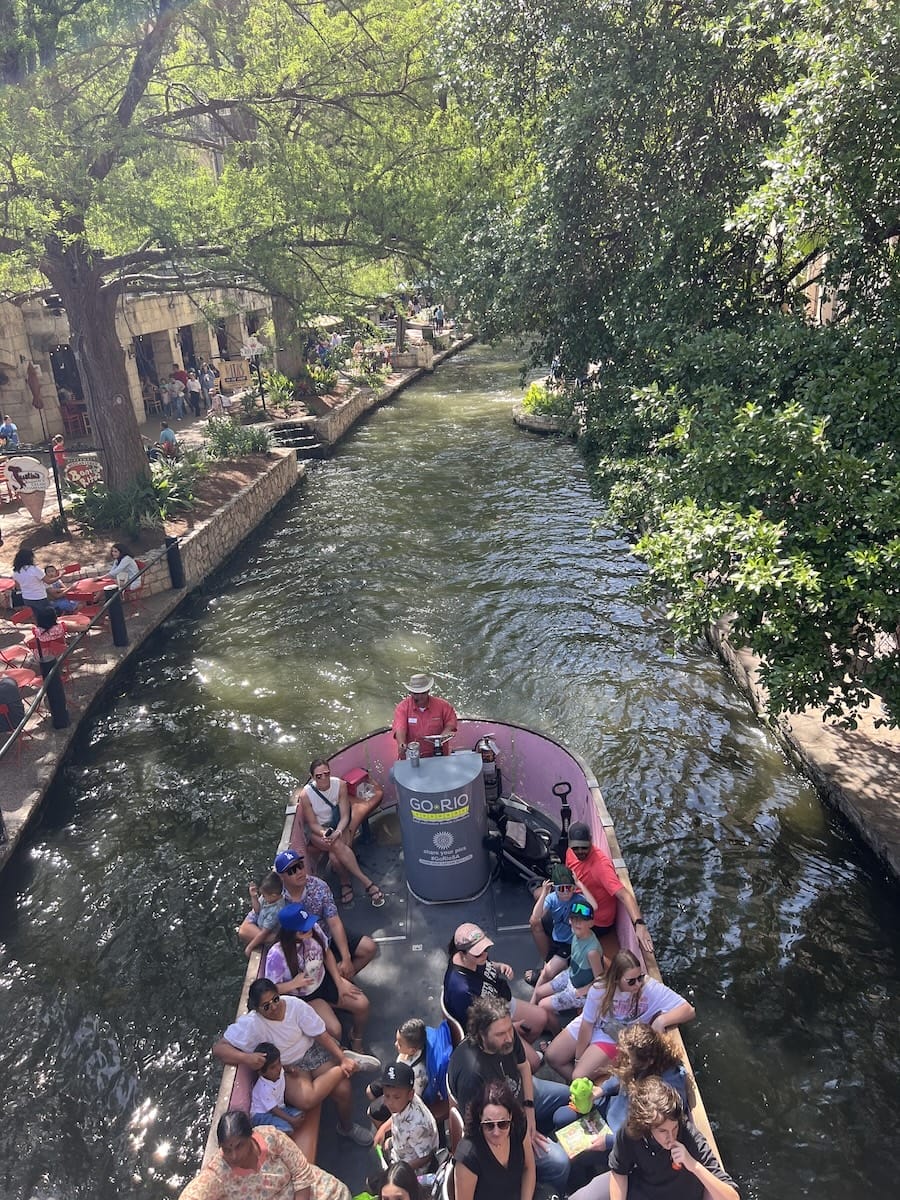 River barge on San Antonio River