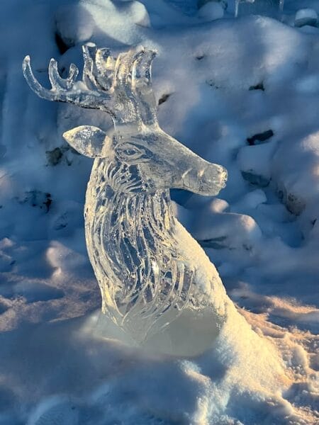 Fairmont ice sculpture