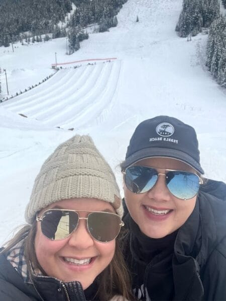 tubing in Banff National Park