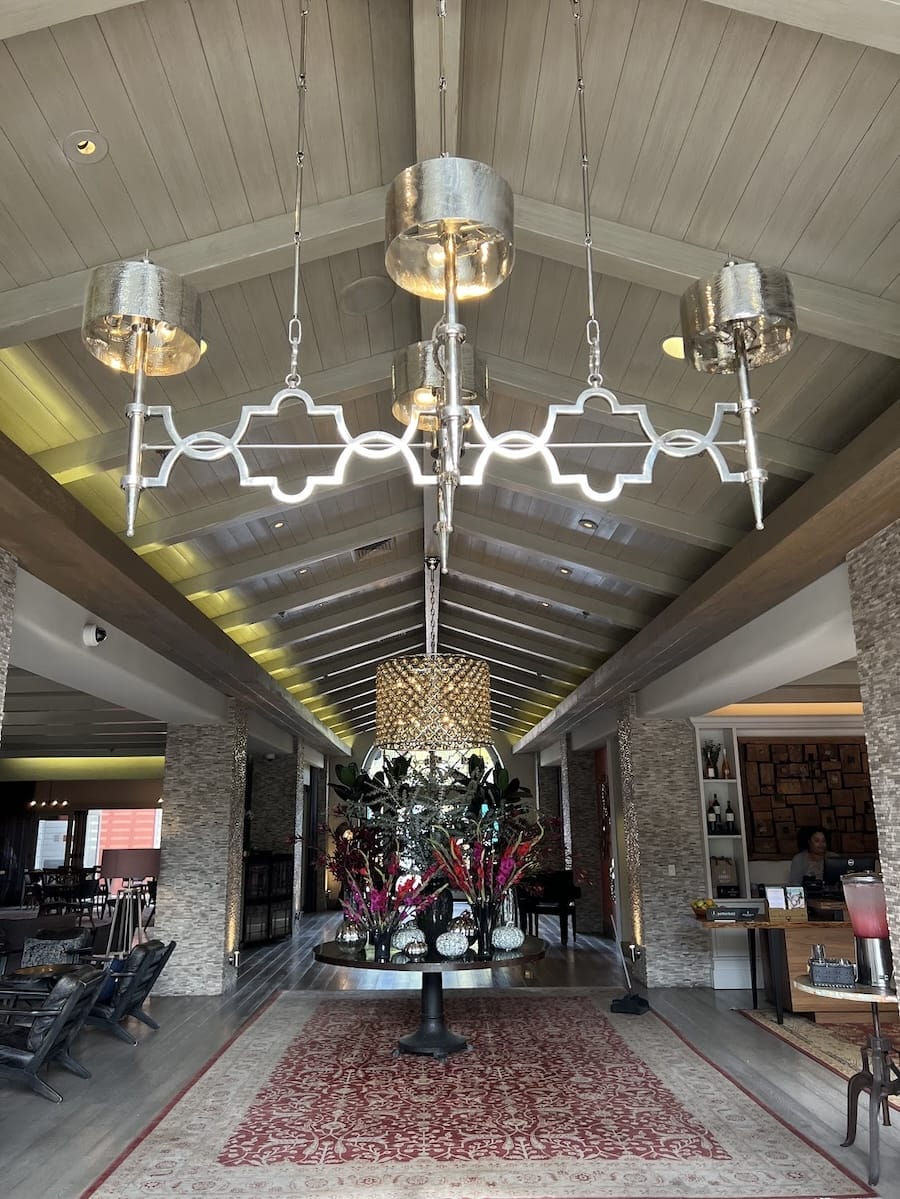 lobby to Bernardus Lodge & Spa