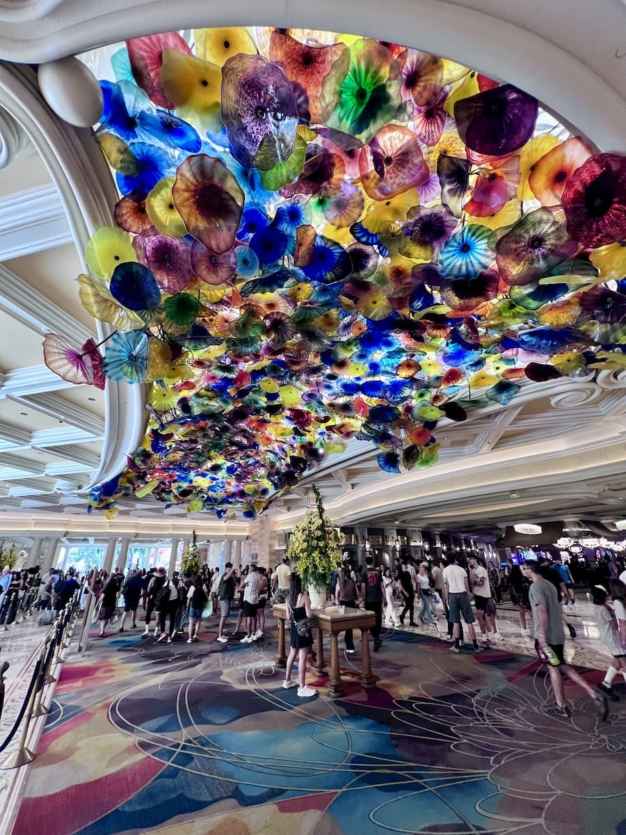 Bellagio Hotel & Casino lobby ceiling