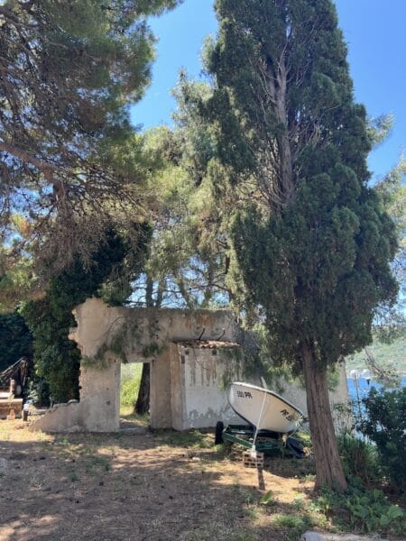 deserted areas on Olsjak, Croatia