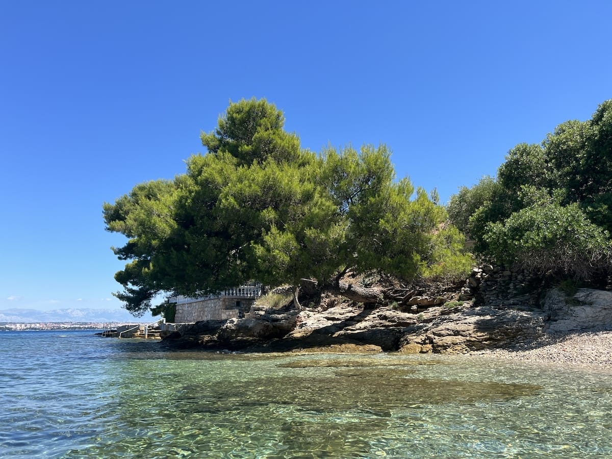 private beach in Osljak Croatia