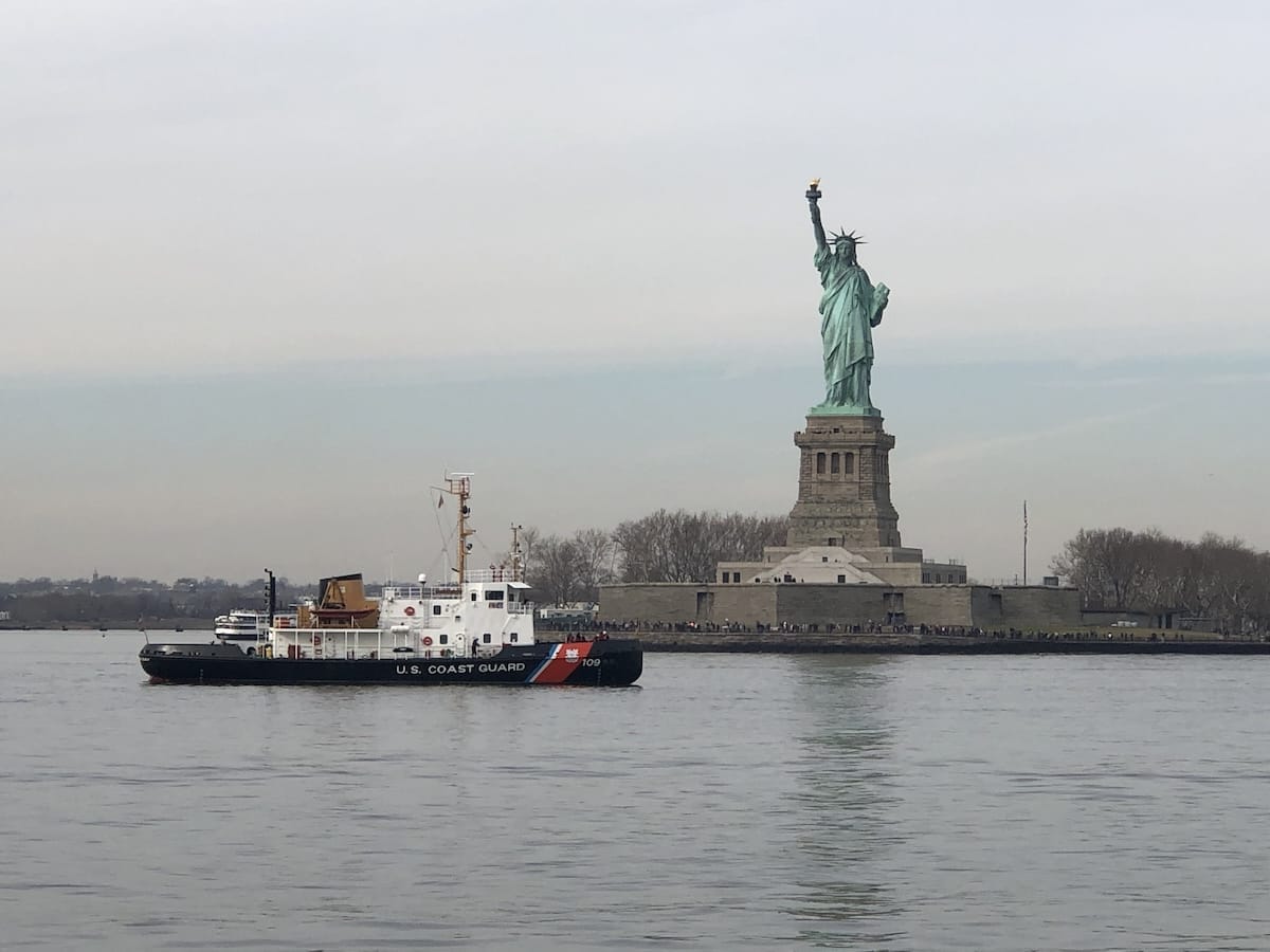 Statue of Liberty from water