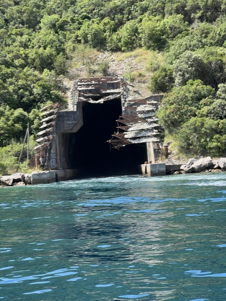 submarine tunnel in Kotor, Montenegro