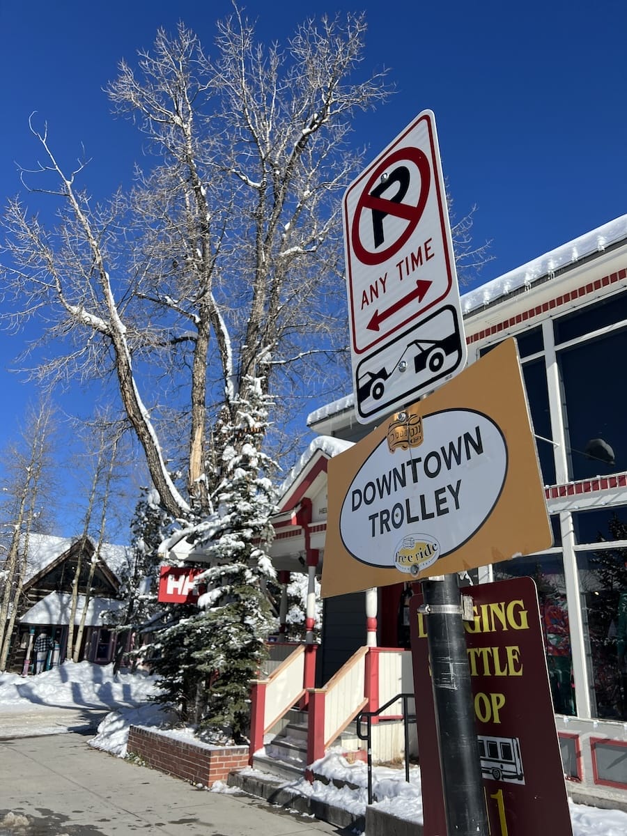 trolley stop sign