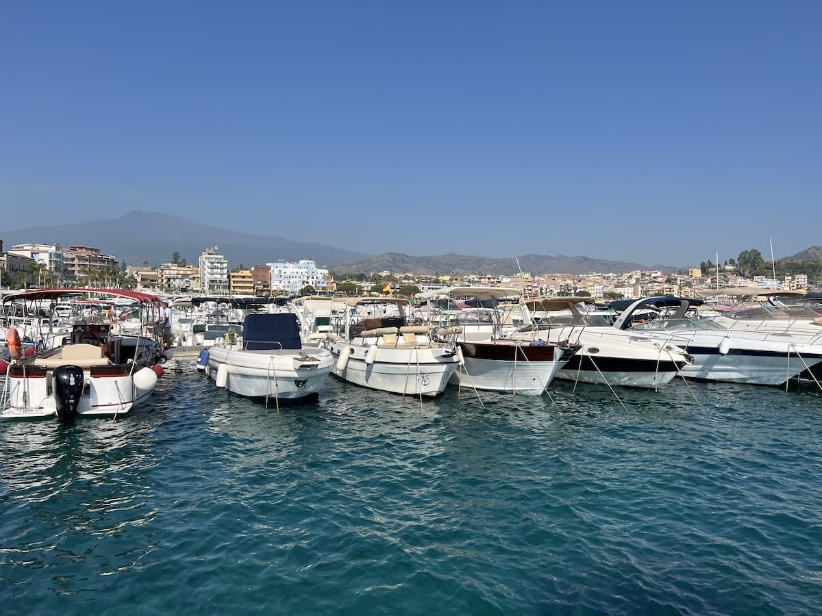 Boats docked in Sicily, Italy