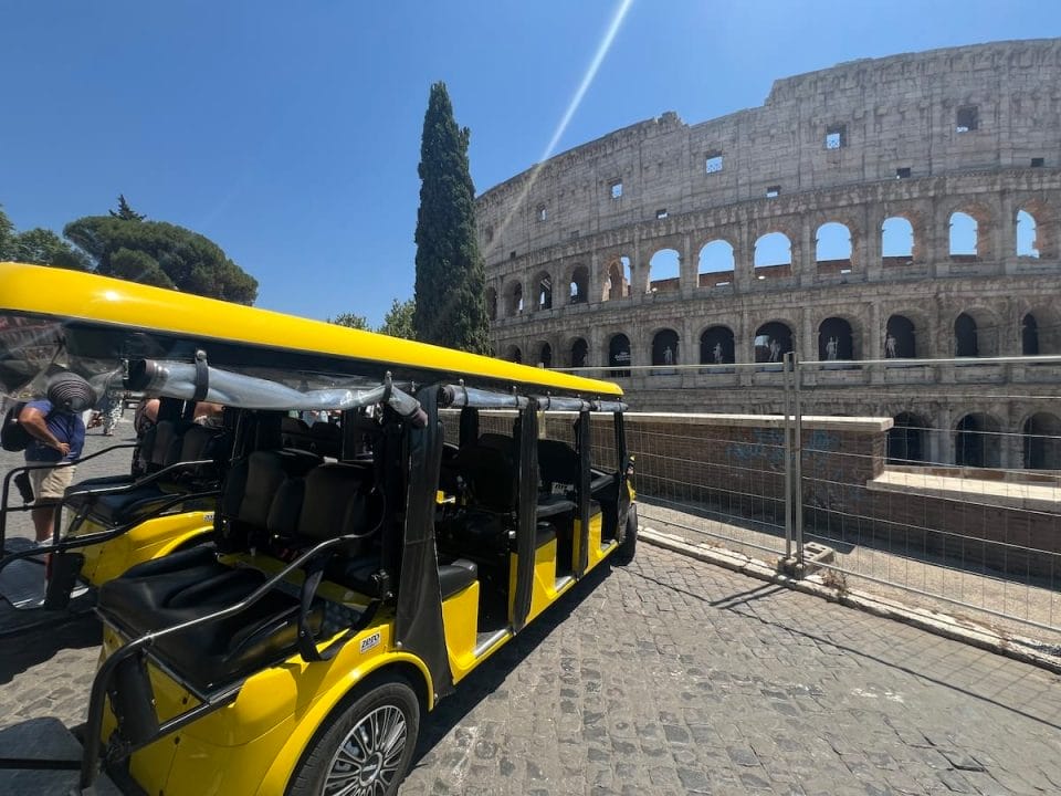 golf cart at colosseum