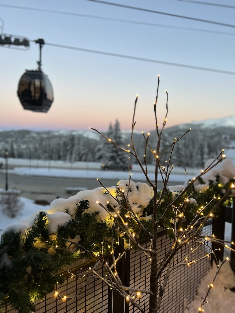 gondola at sunset