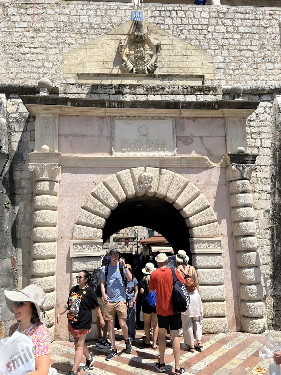 Sea Gate at Kotor Montenegro