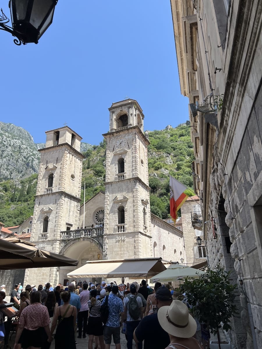 Saint Tryphone cathedral in Old Town Kotor