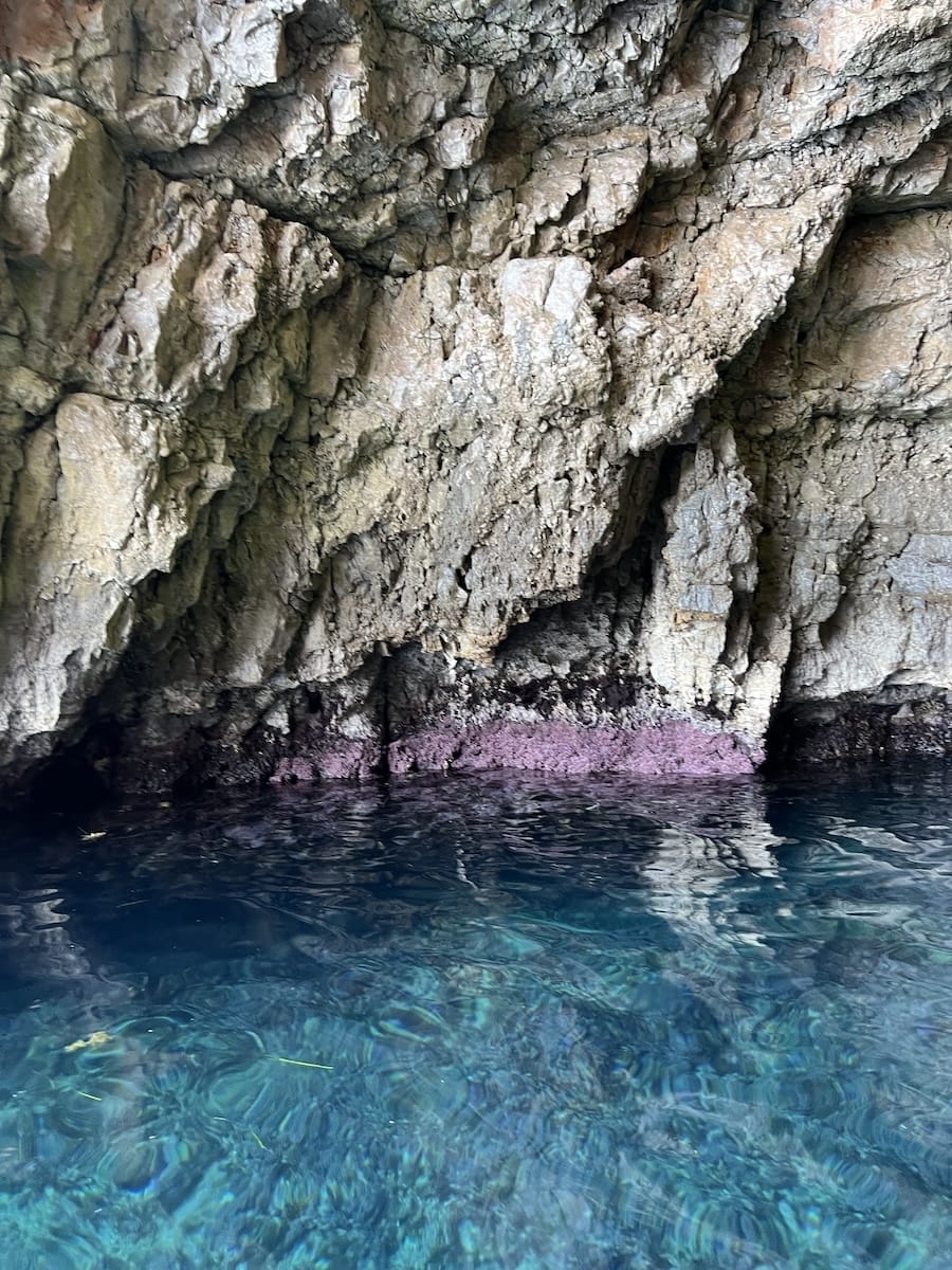 Blue cave in Kotor, Montenegro