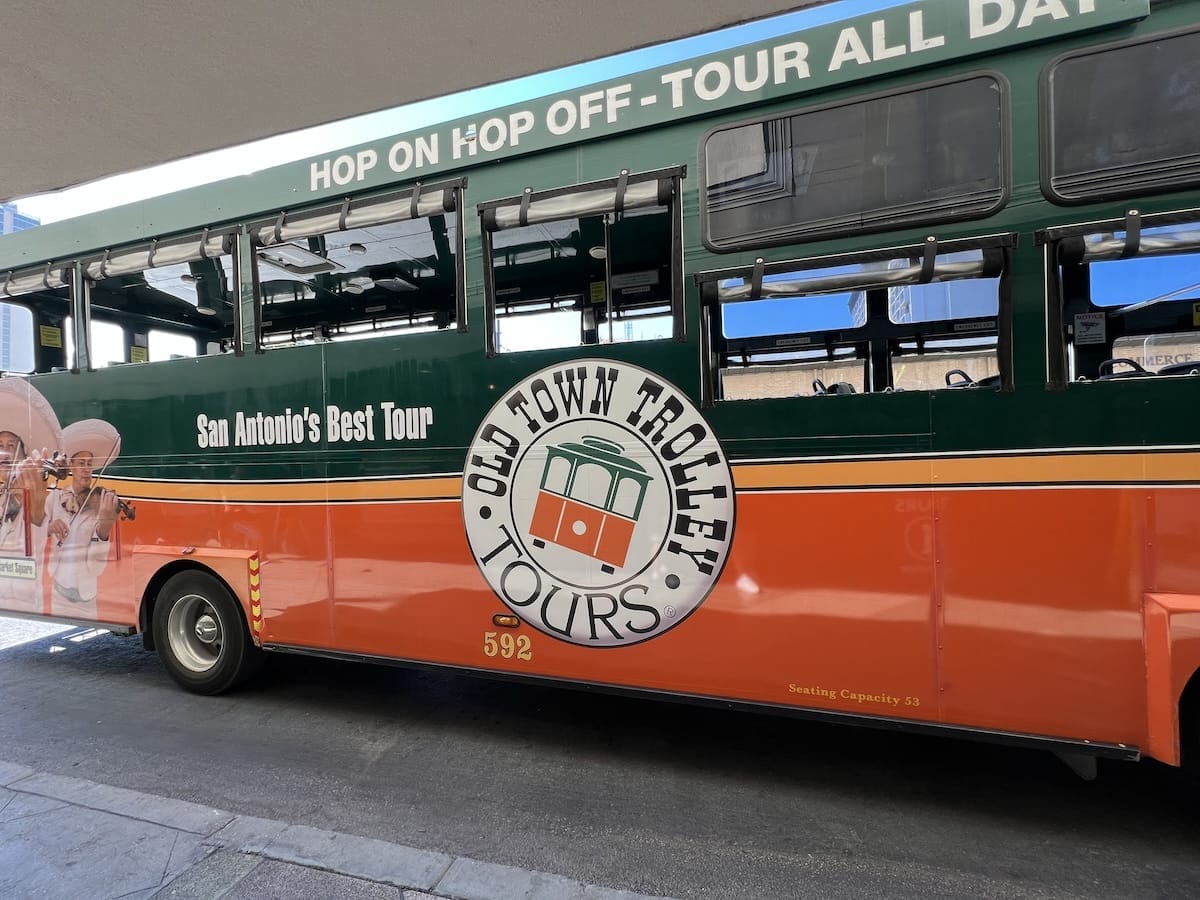 Old Town Trolley in San Antonio