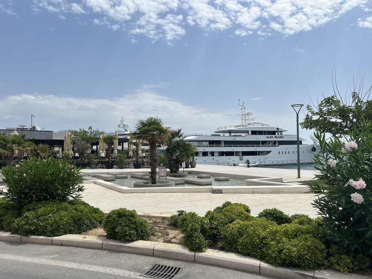 Croatian ferry harbor