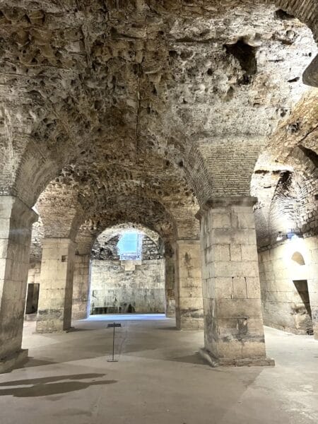 Diocletians cellar in Split, Croatia