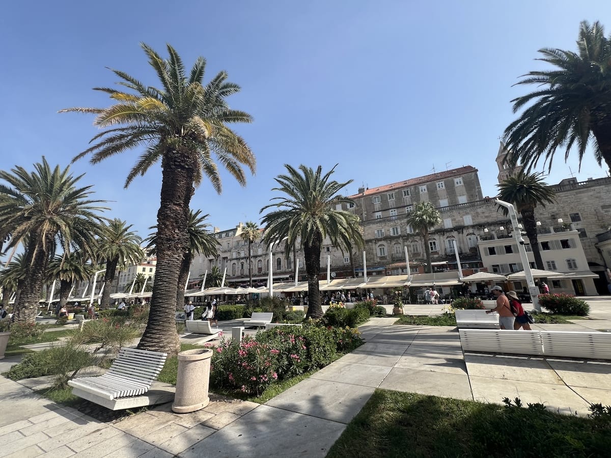 Diocletians palace and the Riva promenade