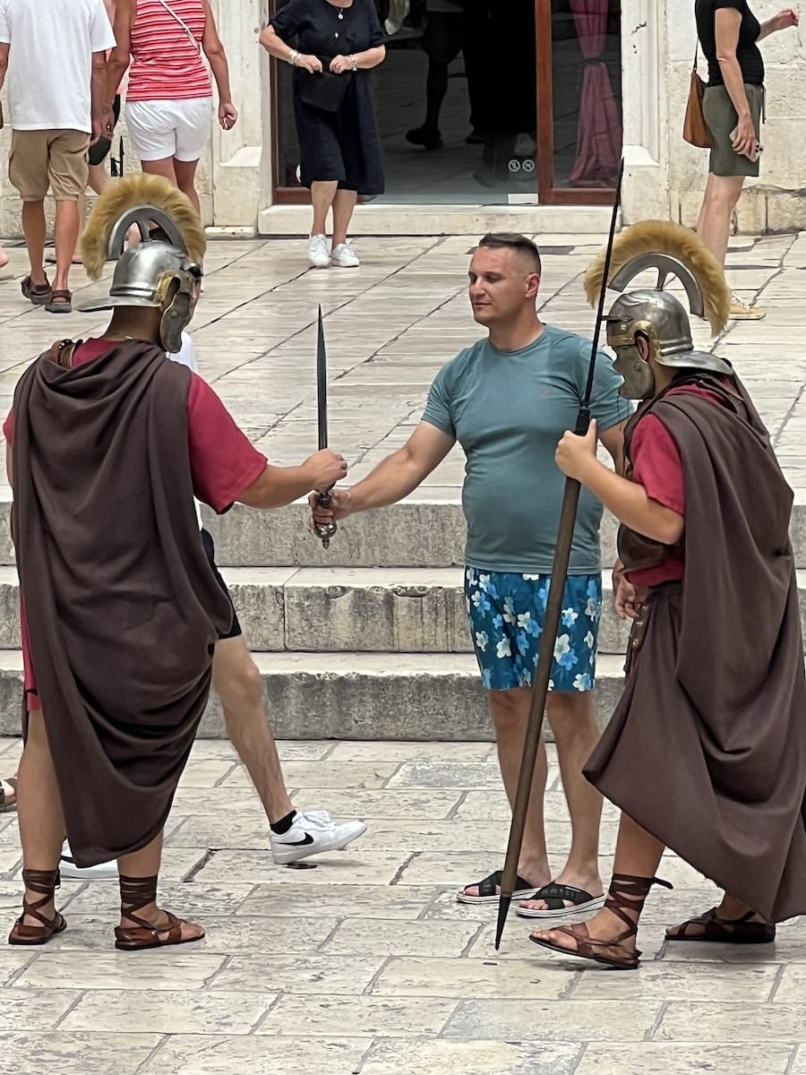 the Emperor's guard in Diocletian's Palace